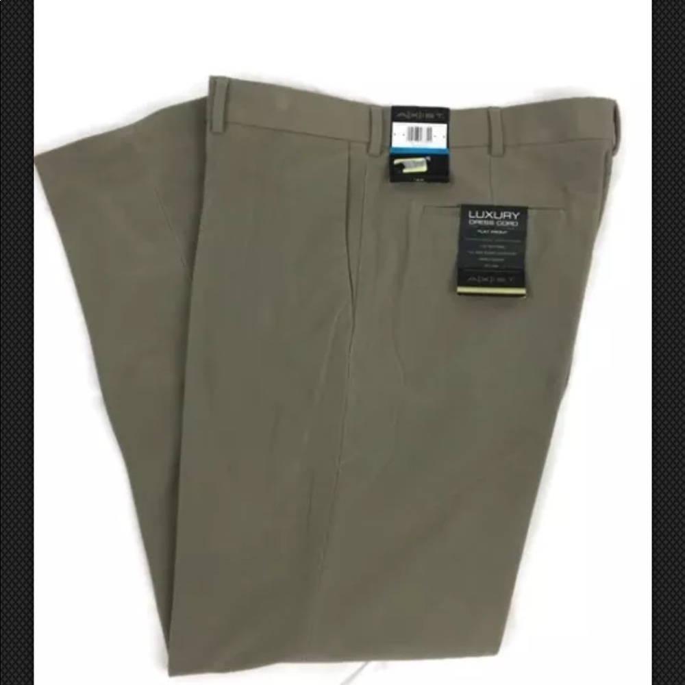 AXIST Men’s Luxury Corduroy Flat Pants 36x32